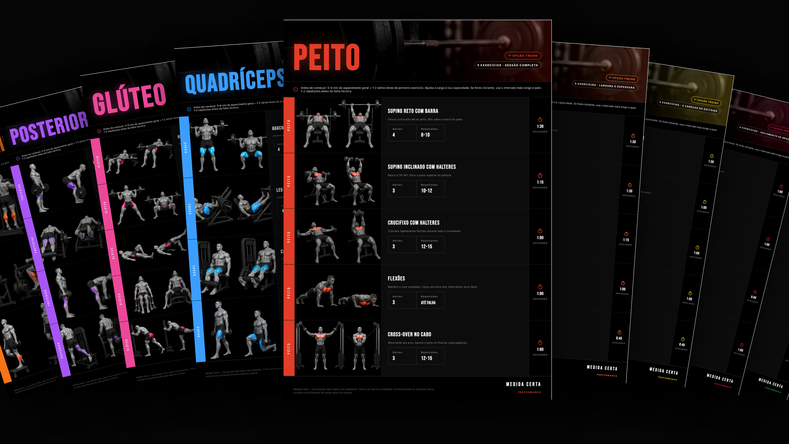 Pack completo com 9 fichas